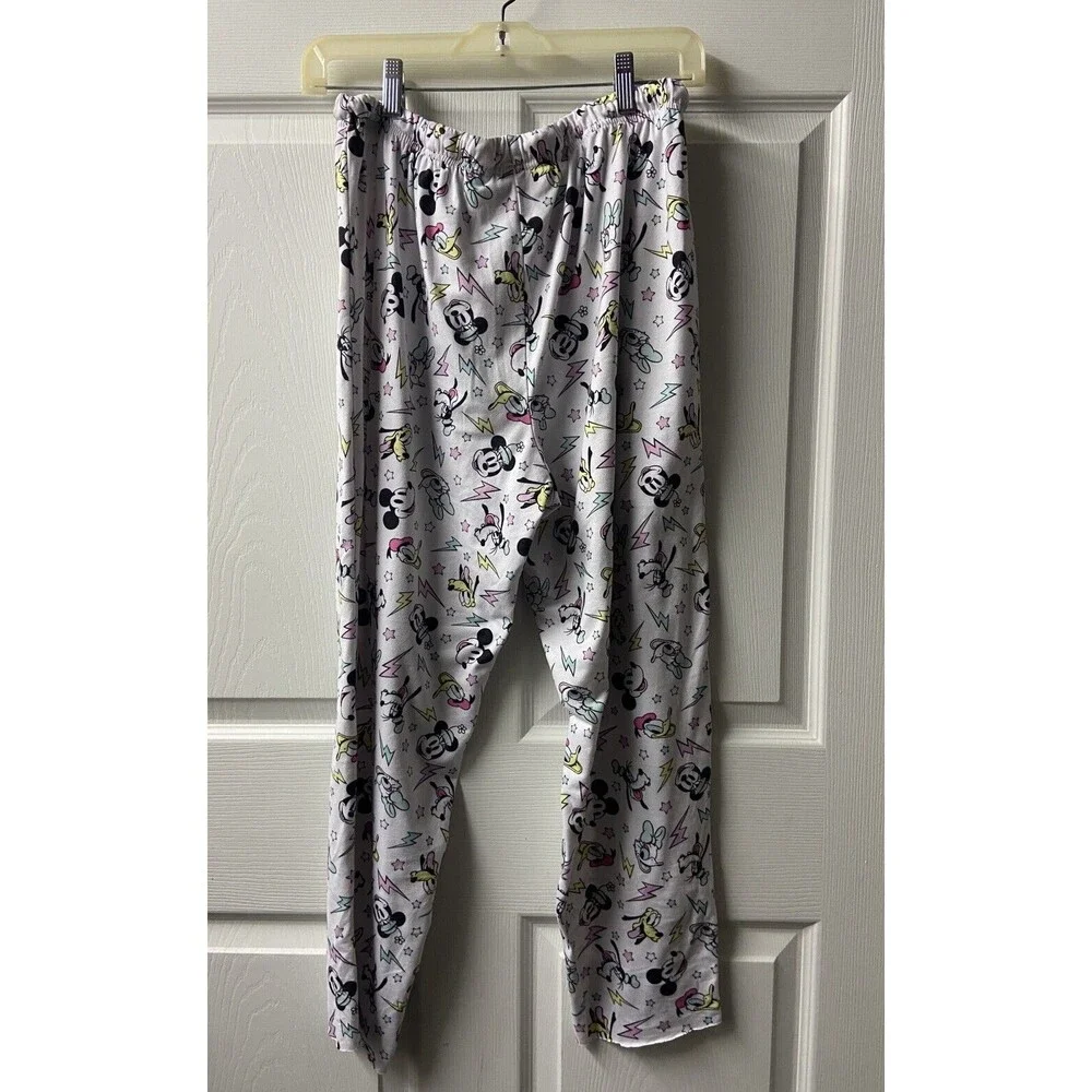 Disney Girls Large Goofy Mickey Minnie Pull On Pajama Pants